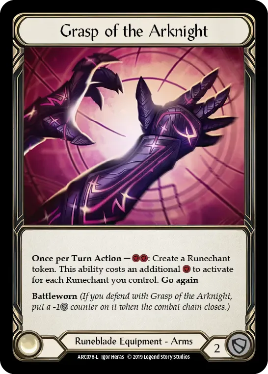 Grasp of the Arknight — Arcane Rising — Flesh and Blood