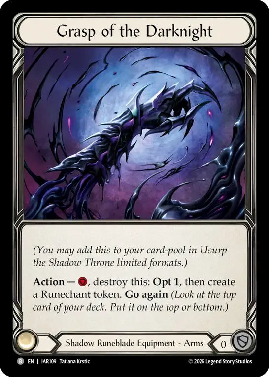 Grasp of the Darknight — Usurp the Shadow Throne — Flesh and Blood