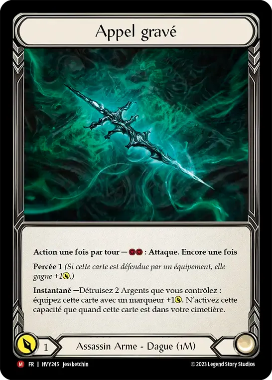 Appel gravé — Heavy Hitters — Flesh and Blood