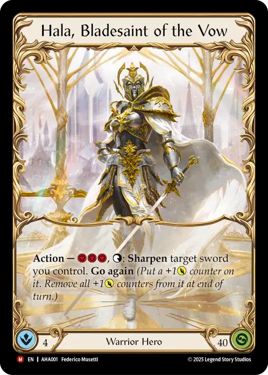 Hala, Bladesaint of the Vow — Armory Deck - Hala, Bladesaint of the Vow — Flesh and Blood