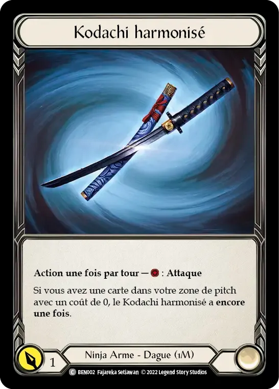 Kodachi harmonisé — Benji - Blitz Deck — Flesh and Blood
