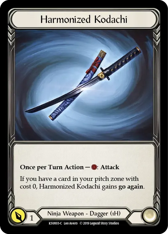 Harmonized Kodachi — Katsu, the Wanderer - Hero Deck — Flesh and Blood