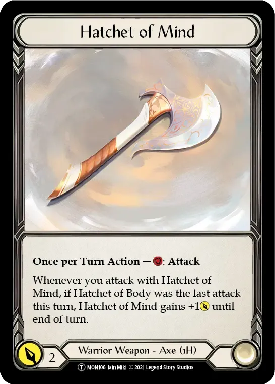 Hatchet of Mind — Monarch - Unlimited — Flesh and Blood