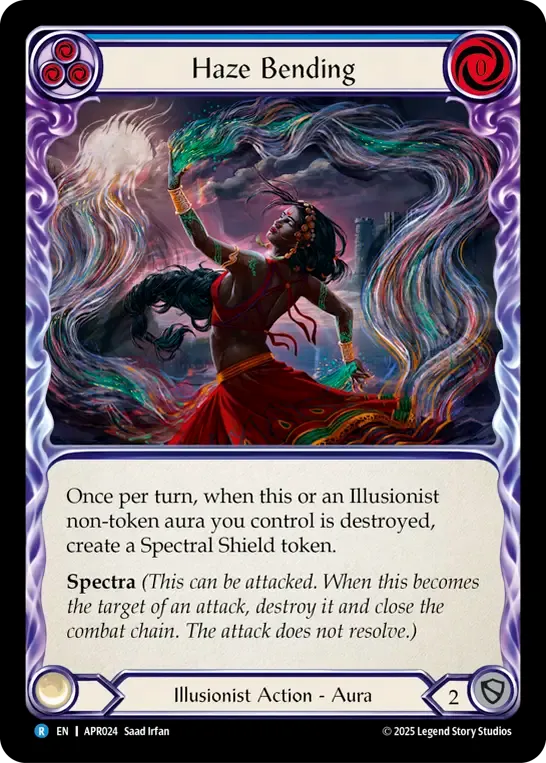 Haze Bending (Blue) — Armory Deck Legends - Prism Sculptor of Arc Light — Flesh and Blood