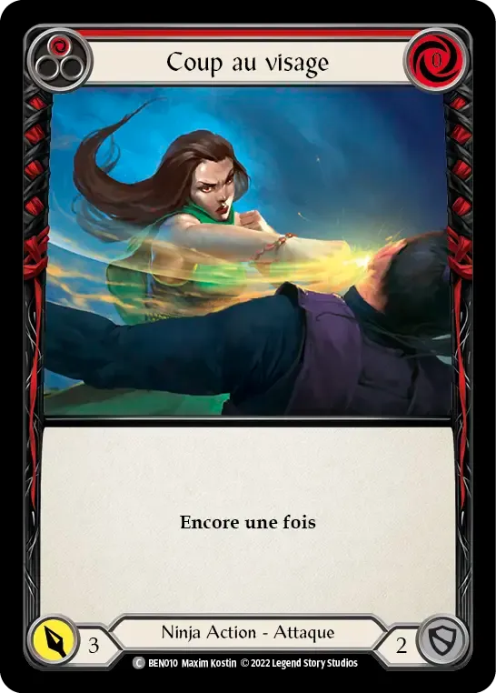 Coup au visage — Benji - Blitz Deck — Flesh and Blood