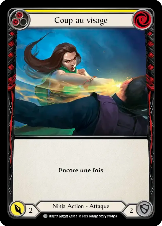 Coup au visage — Benji - Blitz Deck — Flesh and Blood