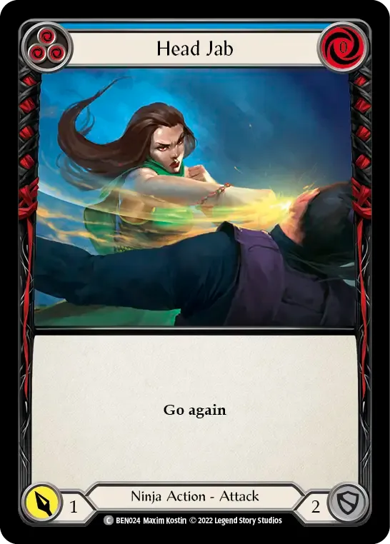 Head Jab (Blue) — Benji - Blitz Deck — Flesh and Blood
