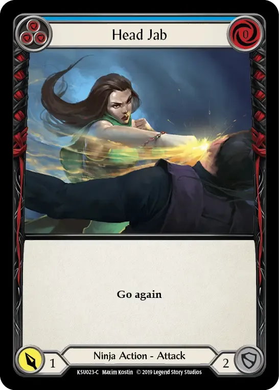 Head Jab (Blue) — Katsu, the Wanderer - Hero Deck — Flesh and Blood