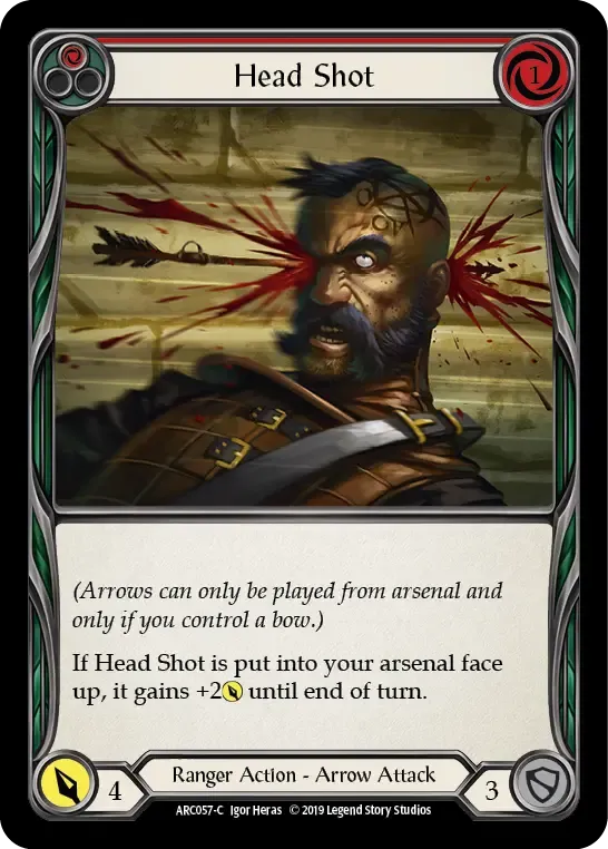 Head Shot (Red) — Arcane Rising — Flesh and Blood