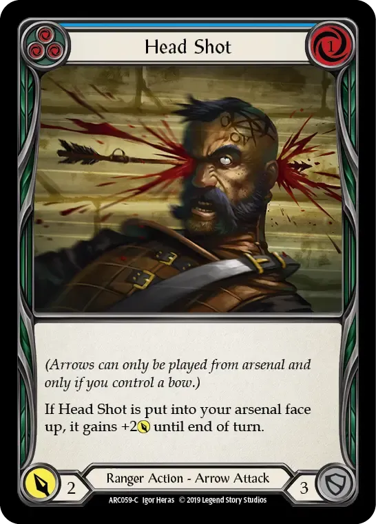 Head Shot (Blue) — Arcane Rising — Flesh and Blood