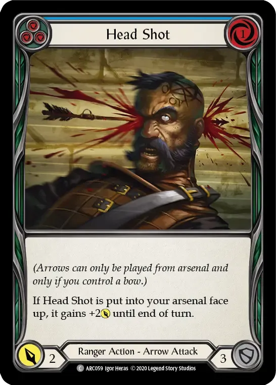 Head Shot (Blue) — Arcane Rising - Unlimited — Flesh and Blood