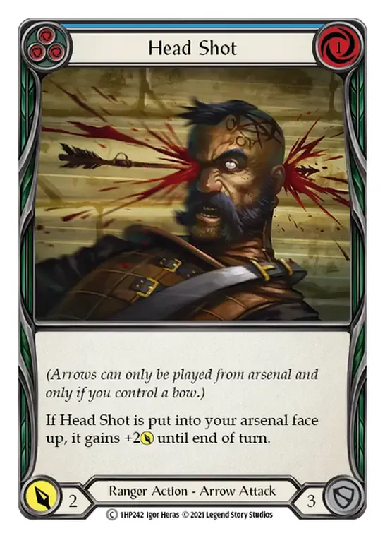 Head Shot (Blue) from History Pack 1 - Flesh and Blood