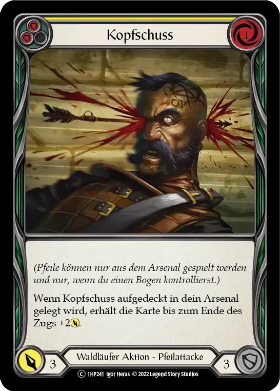 Head Shot (Yellow) — History Pack 1 - Black Label — Flesh and Blood