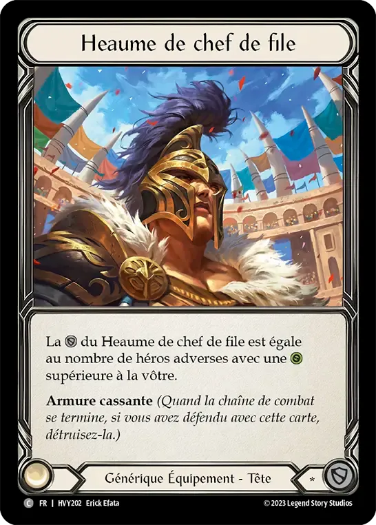 Heaume de chef de file — Heavy Hitters — Flesh and Blood
