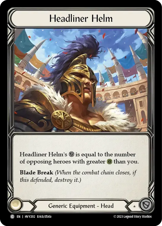 Headliner Helm from Heavy Hitters - Flesh and Blood