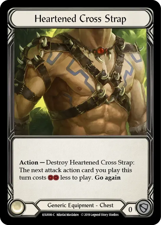 Heartened Cross Strap — Katsu, the Wanderer - Hero Deck — Flesh and Blood