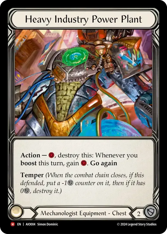 Heavy Industry Power Plant — Armory Deck - Dash I/O — Flesh and Blood