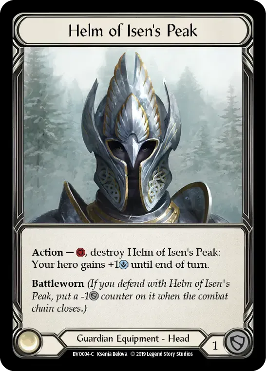 Helm of Isen's Peak — Bravo, Showstopper - Hero Deck — Flesh and Blood