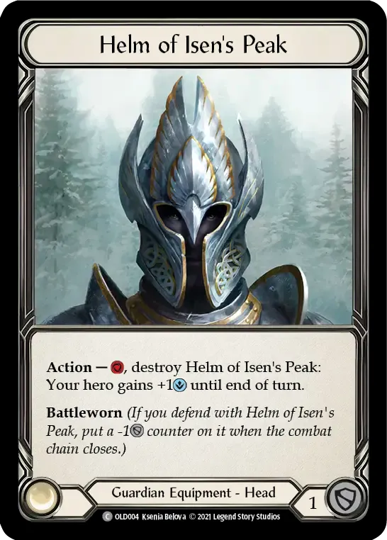 Helm of Isen's Peak — Oldhim - Blitz Deck — Flesh and Blood