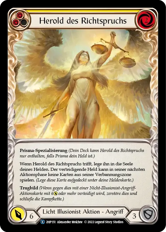 Herald of Judgment (Yellow) — History Pack 2 - Black Label — Flesh and Blood