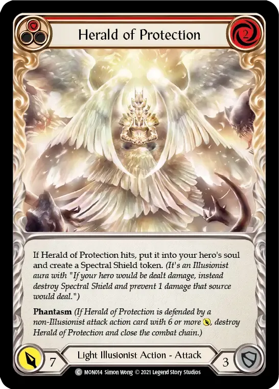Herald of Protection (Red) — Monarch — Flesh and Blood