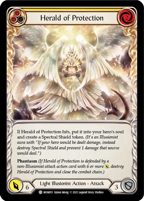 Herald of Protection (Yellow) — Monarch — Flesh and Blood