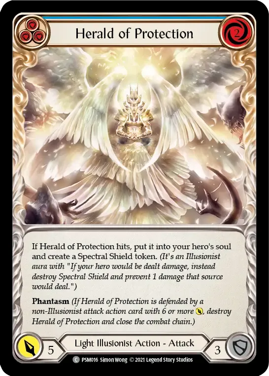 Herald of Protection (Blue) — Prism - Blitz Deck — Flesh and Blood