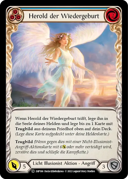 Herald of Rebirth (Blue) — History Pack 2 - Black Label — Flesh and Blood