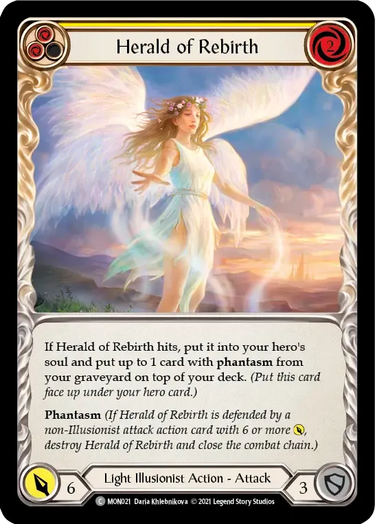 Herald of Rebirth (Yellow) — Monarch — Flesh and Blood