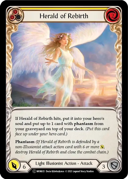 Herald of Rebirth (Yellow) — Monarch - Unlimited — Flesh and Blood