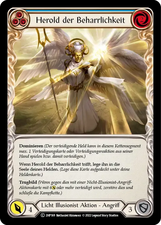 Herald of Tenacity (Blue) — History Pack 2 - Black Label — Flesh and Blood