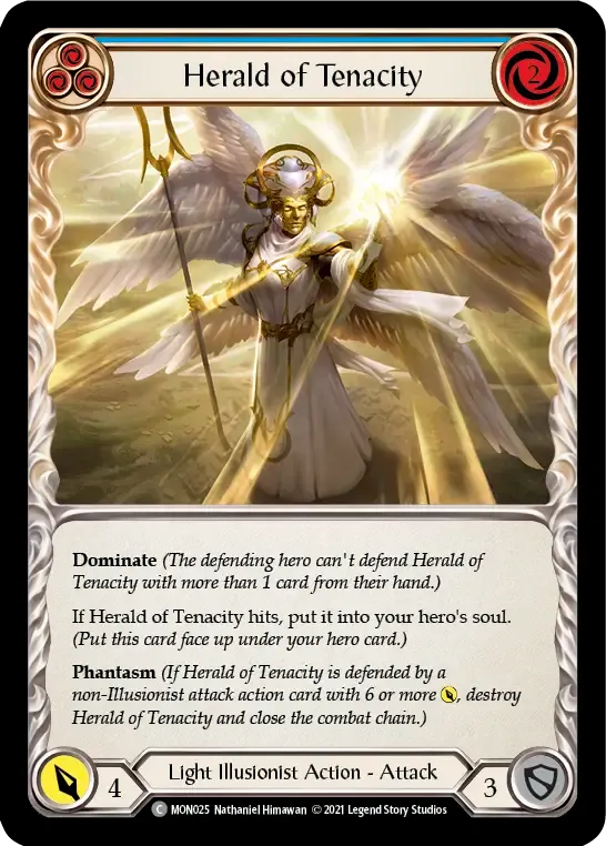 Herald of Tenacity (Blue) — Monarch — Flesh and Blood