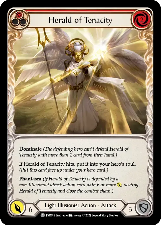 Herald of Tenacity (Red) — Prism - Blitz Deck — Flesh and Blood