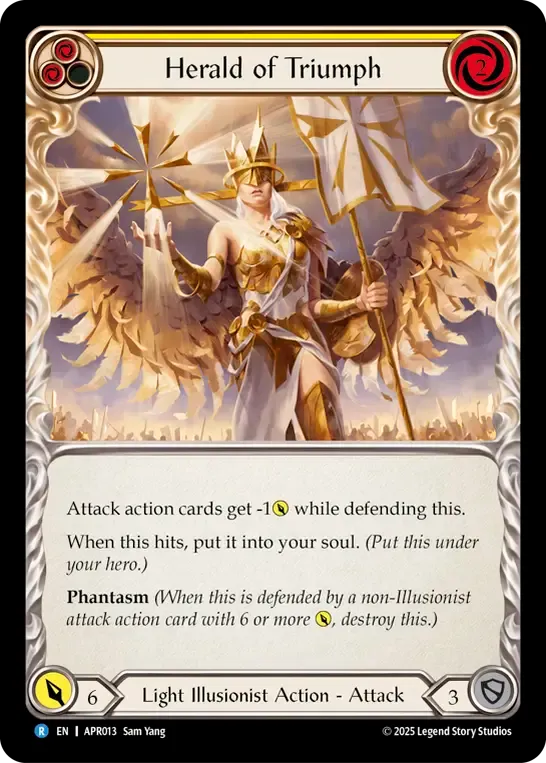 Herald of Triumph (Yellow) — Armory Deck Legends - Prism Sculptor of Arc Light — Flesh and Blood