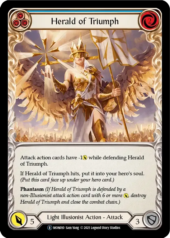 Herald of Triumph (Blue) — Monarch - Unlimited — Flesh and Blood
