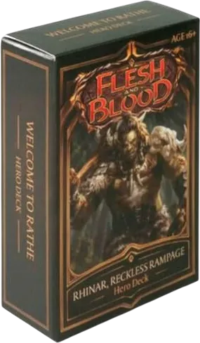 Hero Deck Welcome to Rathe - Rhinar, Reckless Rampage — Rhinar, Reckless Rampage - Hero Deck — Flesh and Blood