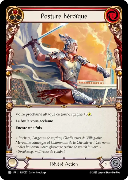 Posture héroïque — Super Slam — Flesh and Blood