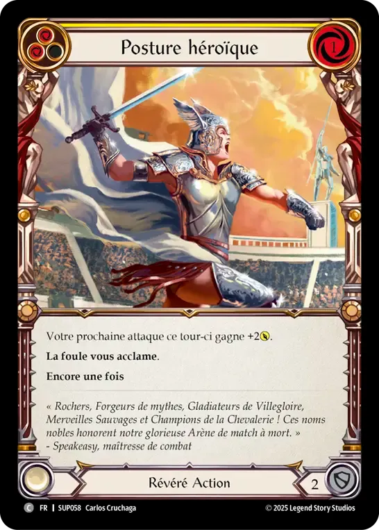 Posture héroïque — Super Slam — Flesh and Blood