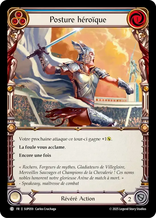Posture héroïque — Super Slam — Flesh and Blood