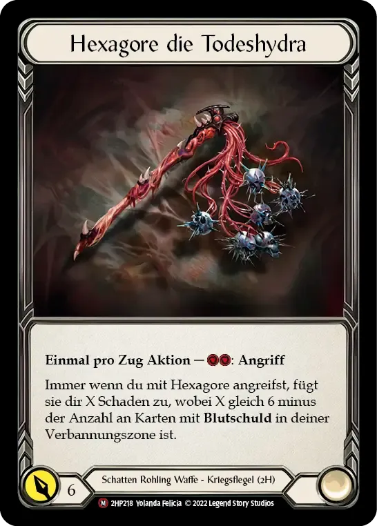 Hexagore, the Death Hydra from History Pack 2 - Black Label - Flesh and Blood