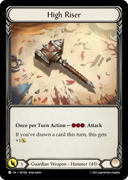 High Riser — Betsy - Heavy Hitters Blitz Deck — Flesh and Blood