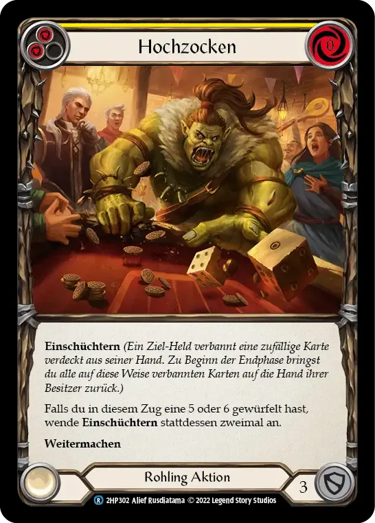 High Roller (Yellow) — History Pack 2 - Black Label — Flesh and Blood
