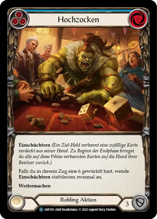 High Roller (Blue) — History Pack 2 - Black Label — Flesh and Blood