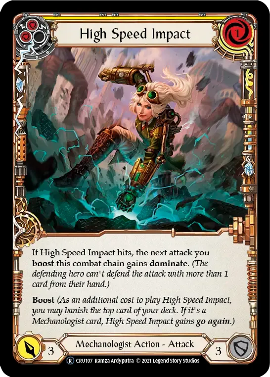 High Speed Impact (Yellow) — Crucible of War - Unlimited — Flesh and Blood