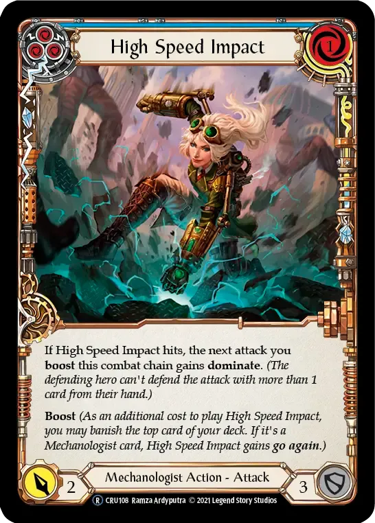 High Speed Impact (Blue) — Crucible of War - Unlimited — Flesh and Blood