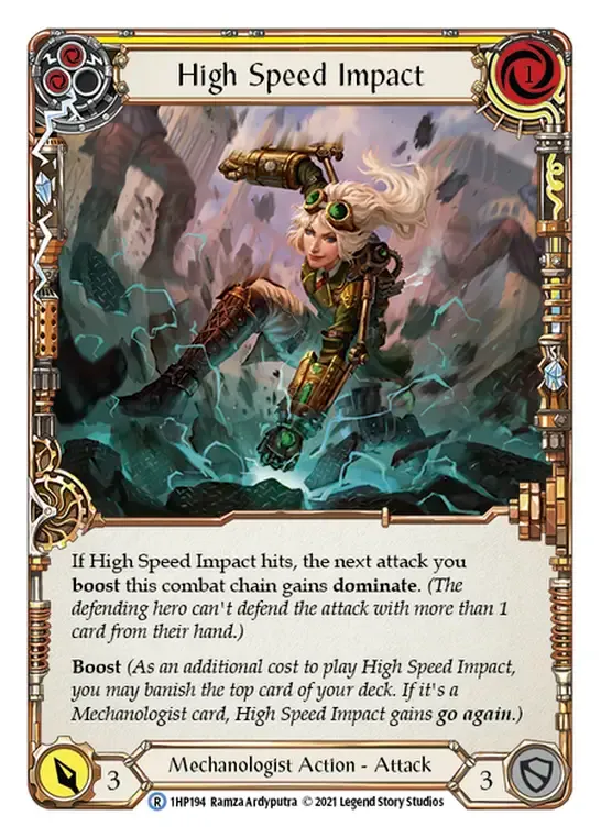 High Speed Impact (Yellow) — History Pack 1 — Flesh and Blood