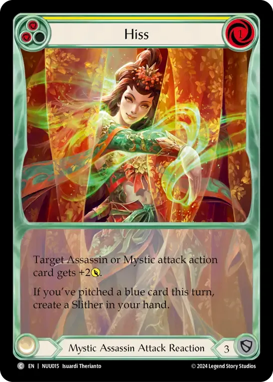 Hiss (Yellow) — Nuu - Blitz Deck — Flesh and Blood