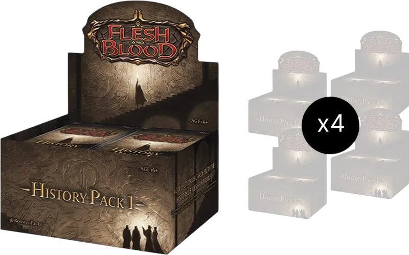 History Pack 1 - Black Label Case (4 Booster Boxes) — History Pack 1 - Black Label — Flesh and Blood