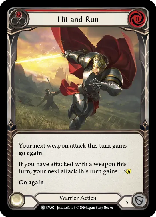 Hit and Run (Red) — Crucible of War — Flesh and Blood