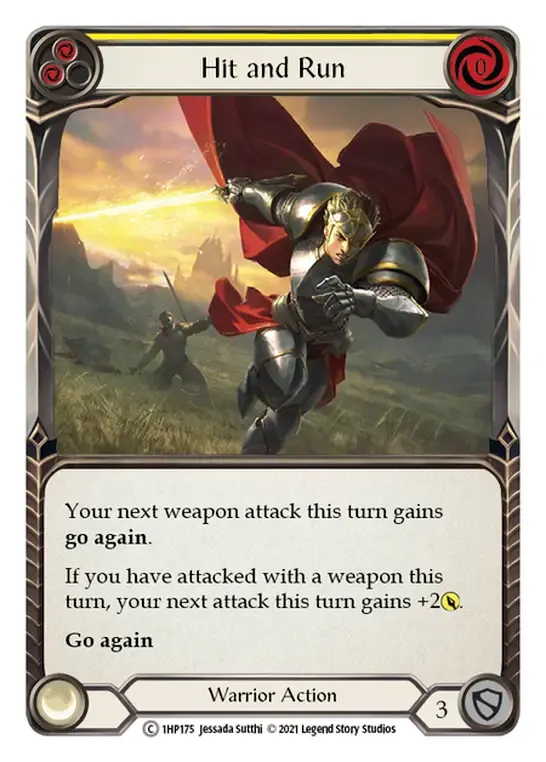 Hit and Run (Yellow) — History Pack 1 — Flesh and Blood
